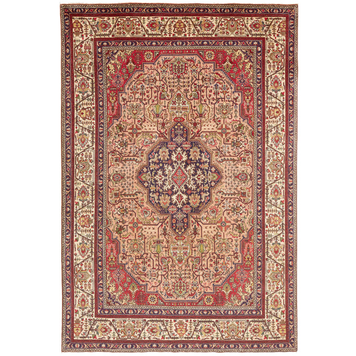 Tappeto Originale Tabriz Persia 200x302 Beige R