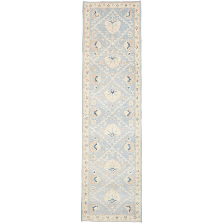 Rug Ziegler Pakistan 81x298 Sky Blue Cream Peac