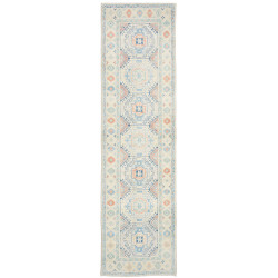 Rug Kazak Afghanistan 81x292 Cream Off White Pa