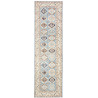 Rug Kazak Afghanistan 81x289 Sky Blue Cream Bei