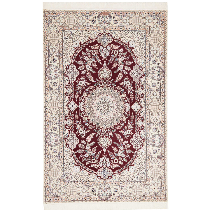 Hand Made Rug Nain 6la Persia 128x200 Burgundy