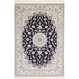 Tappeto Originale Nain 6la Persia 153x232 Blu S