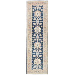 Rug Kazak Afghanistan 83x286 Dark Blue Light Be