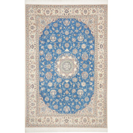 Tappeto Originale Nain 6la Persia 167x255 Azzur