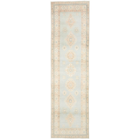 Rug Kazak Afghanistan 83x297 Light Blue Sandy B
