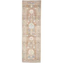 Rug Kazak Afghanistan 84x297 Taupe Light Blue P