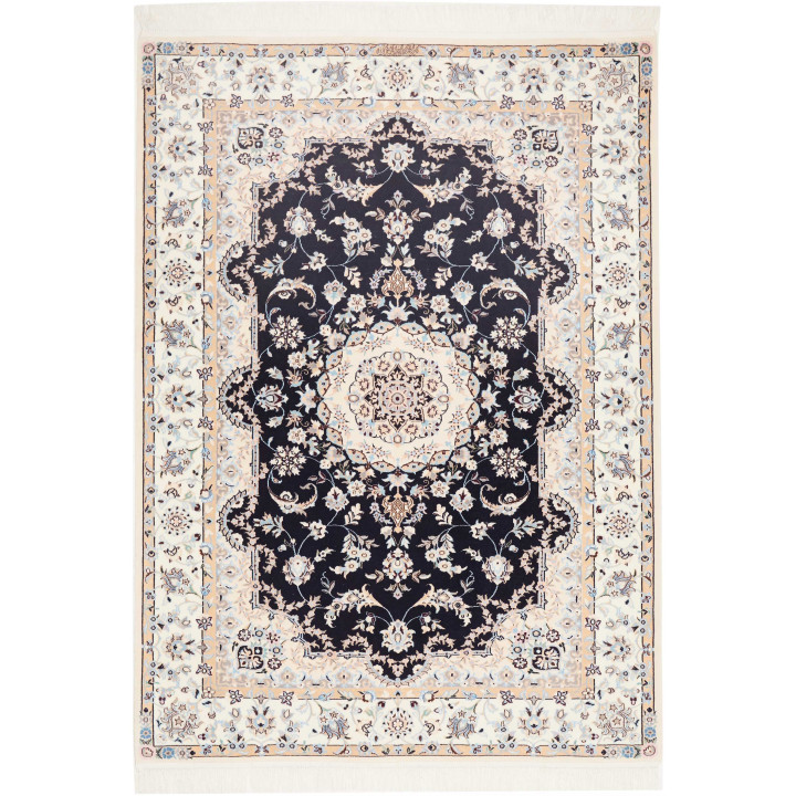 Hand Made Rug Nain 6la Persia 126x175 Dark Blue