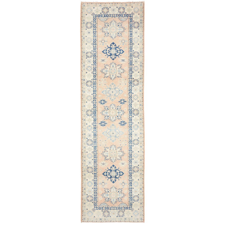 Rug Kazak Afghanistan 83x290 Powder Pink Navy B