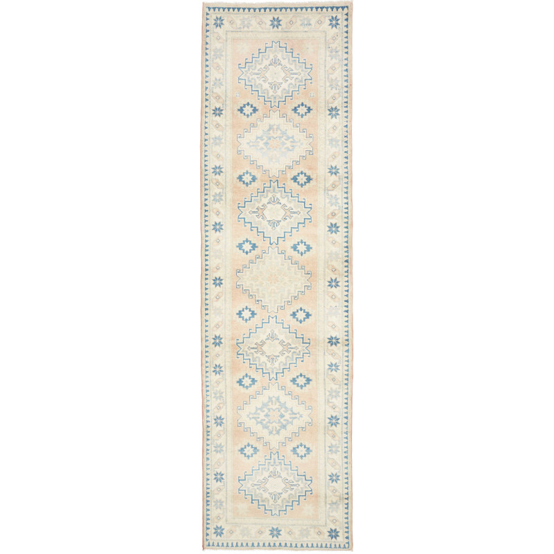 Rug Kazak Afghanistan 54x302 Peach Beige Light