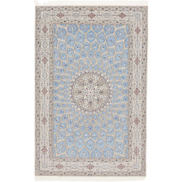 Tappeto Originale Nain 6la Persia 157x240 Azzur