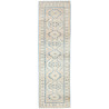 Rug Kazak Afghanistan 82x290 Beige Cream Blue S