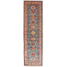 Rug Kazak Fine Pakistan 86x306 Teal Blue Terrac