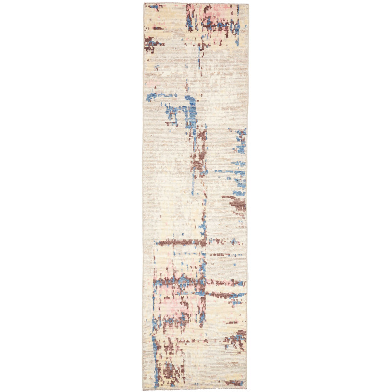 Rug Gabbeh Marrakech Pakistan 85x306 Beige Blue