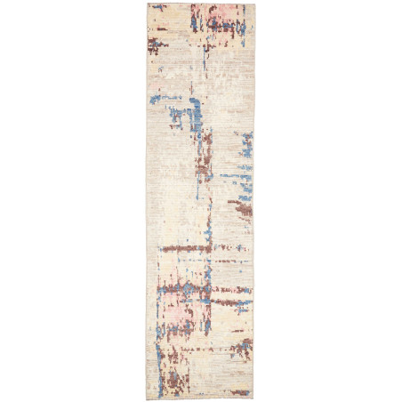 Rug Gabbeh Marrakech Pakistan 85x306 Beige Blue