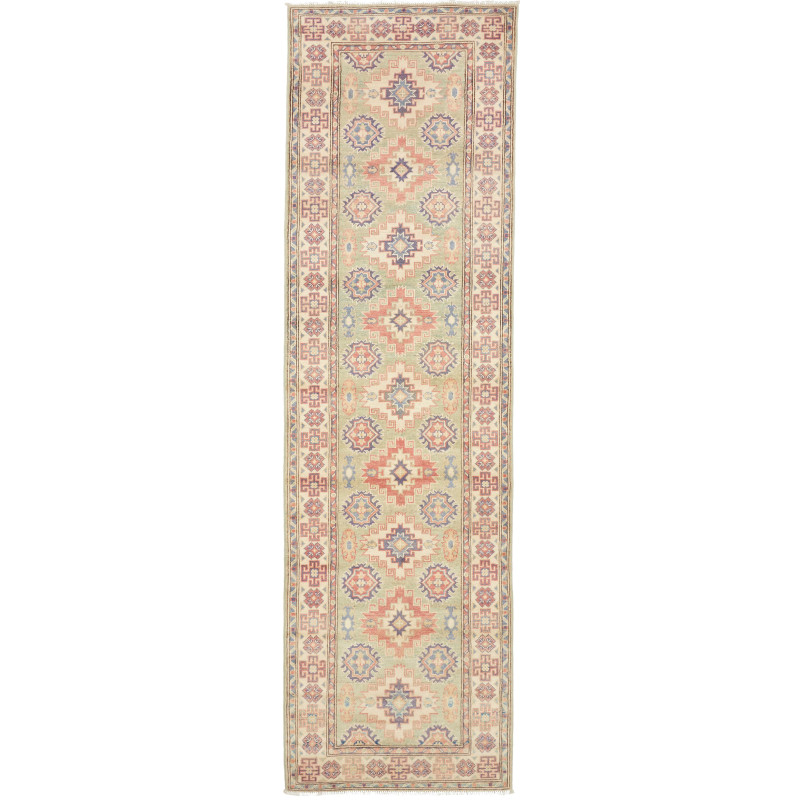 Rug Kazak Afghanistan 88x298 Sage Green Terraco