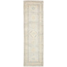 Rug Kazak Afghanistan 85x290 Light Grey Blue Cr
