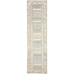Rug Kazak Afghanistan 91x329 Light Blue Beige C
