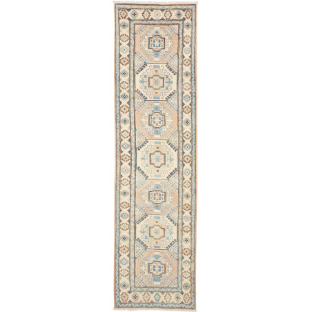 Rug Kazak Afghanistan 77x304 Cream Beige Light