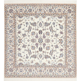 Hand Made Rug Nain 6la Persia 156x161 Ivory Blu