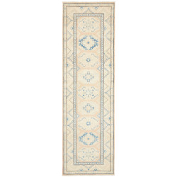 Rug Kazak Afghanistan 85x285 Cream Light Blue P