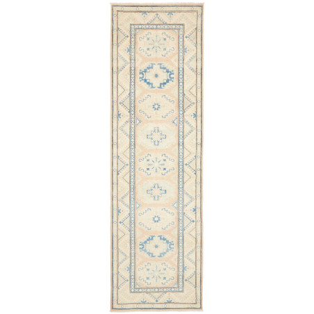 Rug Kazak Afghanistan 85x285 Cream Light Blue P