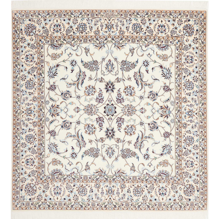 Hand Made Rug Nain 6la Persia 156x161 Ivory Blu