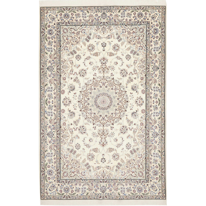 Hand Made Rug Nain 6la Persia 134x207 Ivory Blu