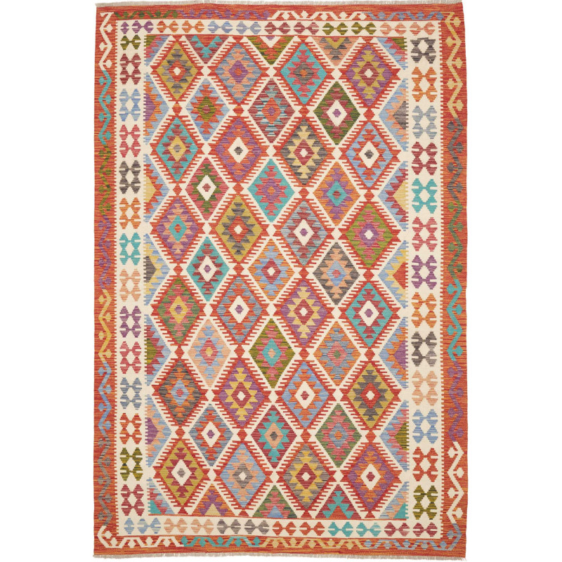 Rug Kilim Afghanistan 203x301 Multicolor Predom