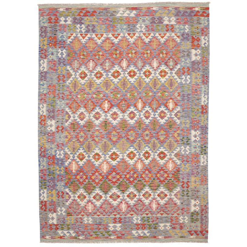 Rug Kilim Afghanistan 204x292 Sky Blue Terracot