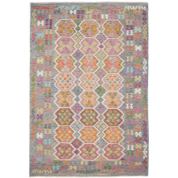 Rug Kilim Afghanistan 204x301 Blue Gray Fuchsia