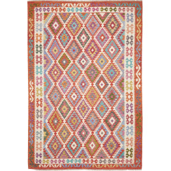 Rug Kilim Afghanistan 204x300 Terracotta Red Or