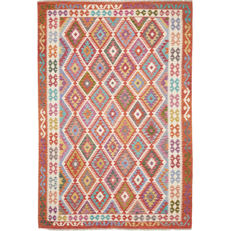 Rug Kilim Afghanistan 204x300 Terracotta Red Or