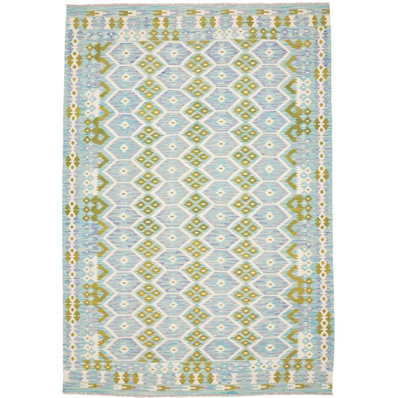 Rug Kilim Afghanistan 205x296 Light Blue Turquo