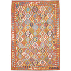 Rug Kilim Afghanistan 207x294 Reddish Orange Tu