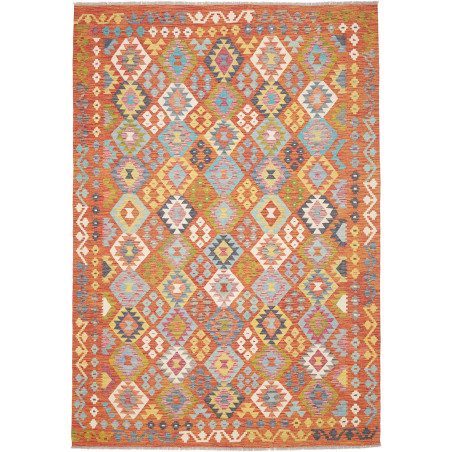 Rug Kilim Afghanistan 207x294 Reddish Orange Tu