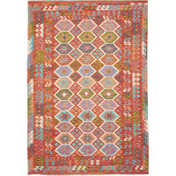 Rug Kilim Afghanistan 207x300 Red Terracotta Mu