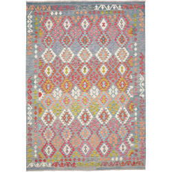 Rug Kilim Afghanistan 208x294 Abstract Blue Gre