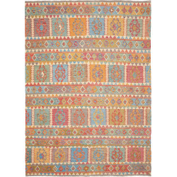 Rug Kilim Afghanistan 211x294 Blue Green Red Or