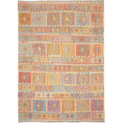 Rug Kilim Afghanistan 203x282 Multicolor Cream