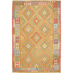 Rug Kilim Afghanistan 199x299 Mustard Gold Cora