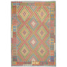Rug Kilim Afghanistan 200x295 Grey Blue Pastel