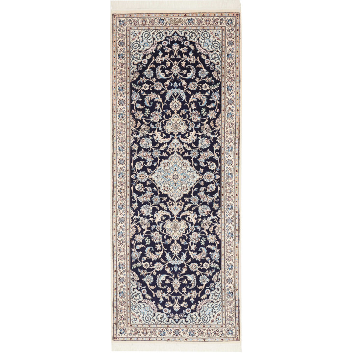 Tappeto Originale Nain 6la Persia 77x209 Blu Sc