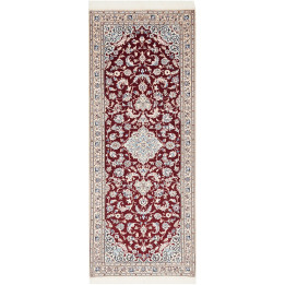 Hand Made Rug Nain 6la Persia 81x211 Dark Red I