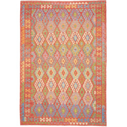 Rug Kilim Afghanistan 205x296 Terracotta Blue G