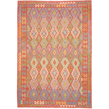 Rug Kilim Afghanistan 205x296 Terracotta Blue G