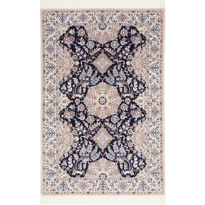 Tappeto Originale Nain 6la Persia 104x158 Blu S