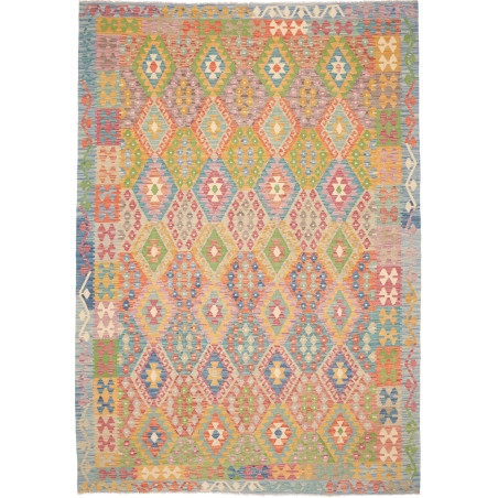Rug Kilim Afghanistan 210x298 Light Blue Turquo