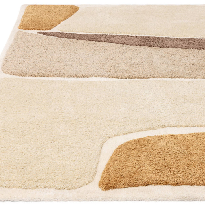 Tappeto Horizon astratto beige tortora marrone e