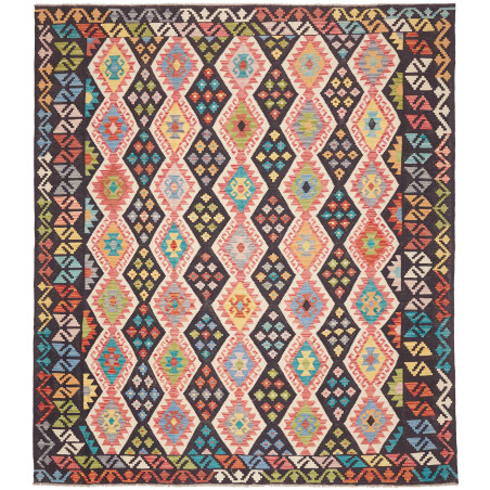 Rug Kilim Afghanistan 254x287 Charcoal Multicol