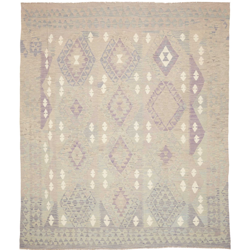 Rug Kilim Afghanistan 242x290 Light Grey Beige
